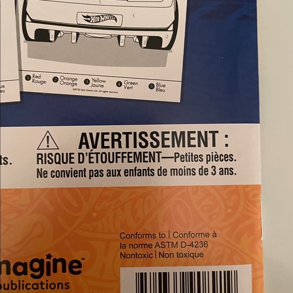 Hot Wheels Color by Number Book with Markers - Picture 9 of 11